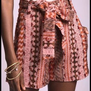 Eva Franco textured shorts from anthropologie, size 2